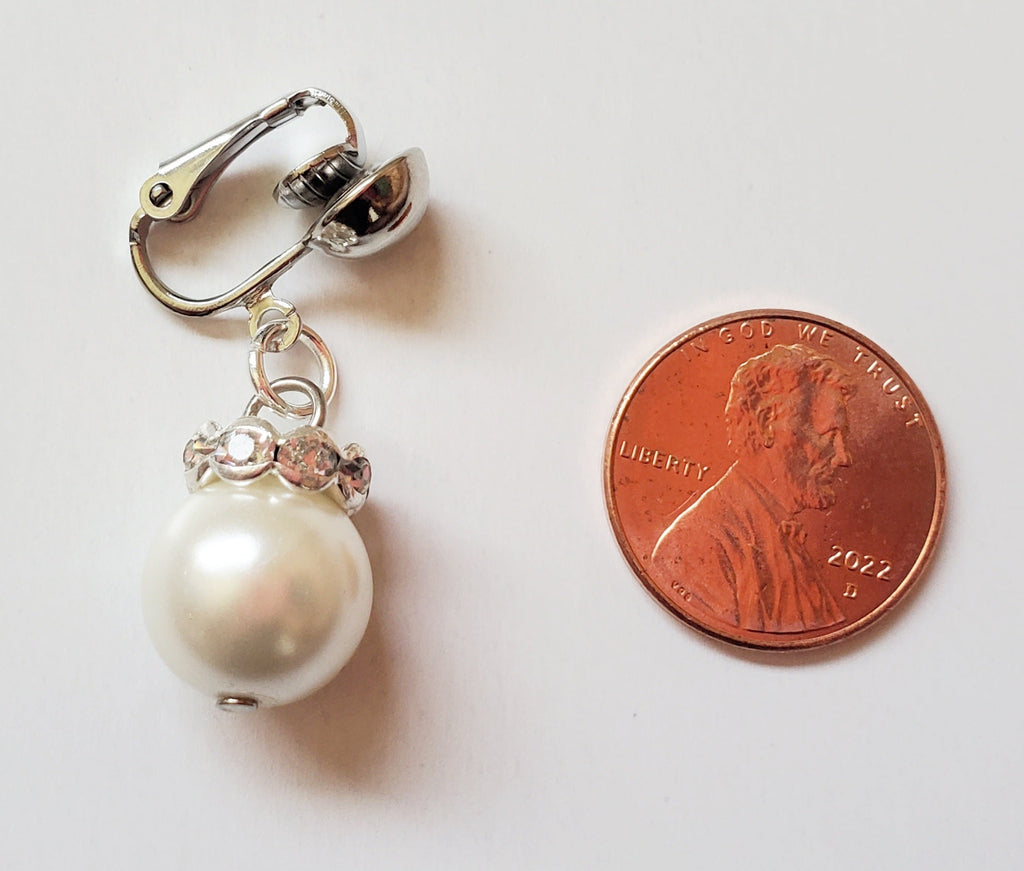 Ivys Intimates Elegant Clip On Pearl Clit Jewelry White