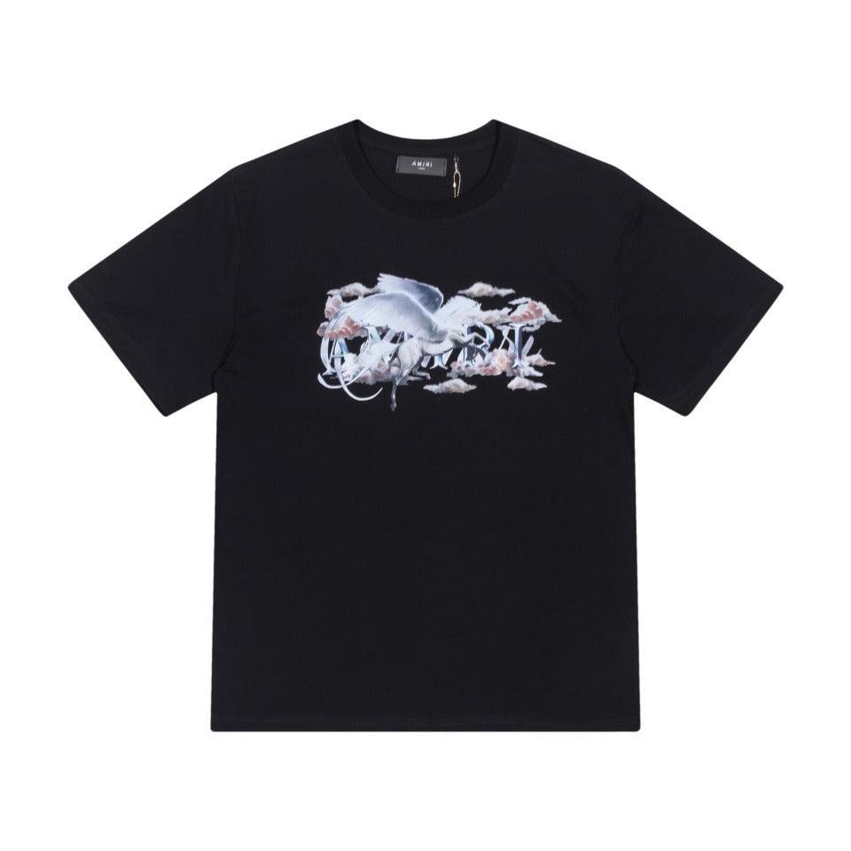 Amiri Black T-Shirt Without Collar