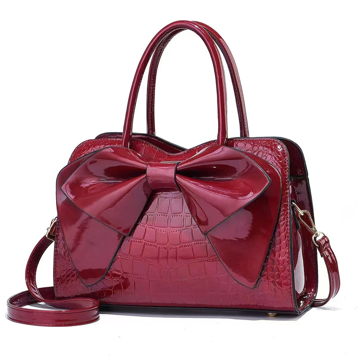 Bow Detail PU Handbag