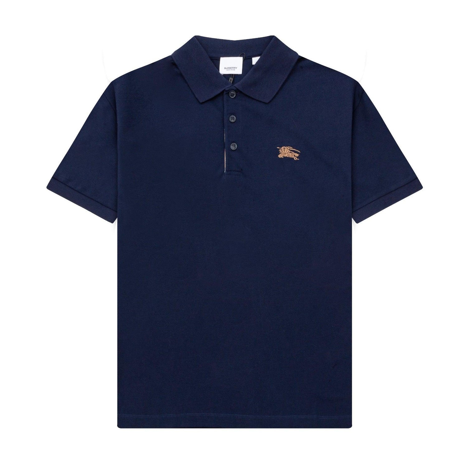 Burberry Blue T-Shirt With Collar