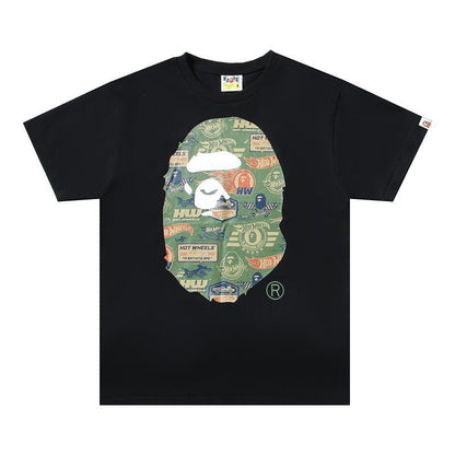 BAPE X HOT WHEELS APE HEAD TEE Black T-Shirt