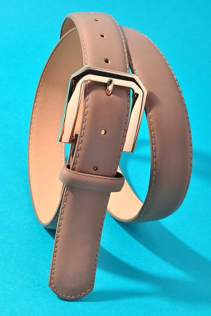 Angled Buckle Lux Belts