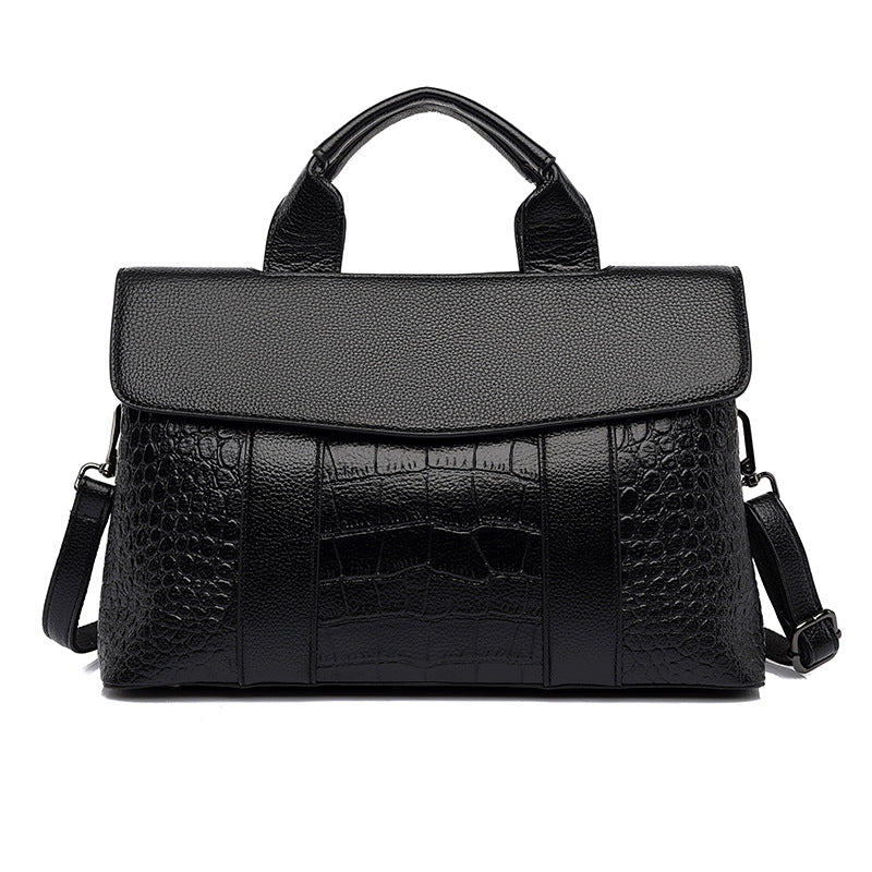 Damen Handtasche Prägung Boston Taschen Große Kapazität Arbeit Büro Tasche Damen Schulter Umhängetasche