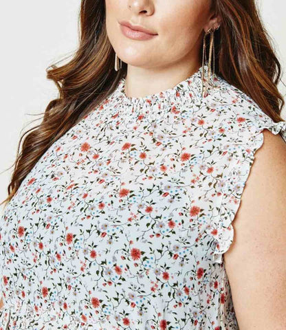 Faye Curvy Floral Tank