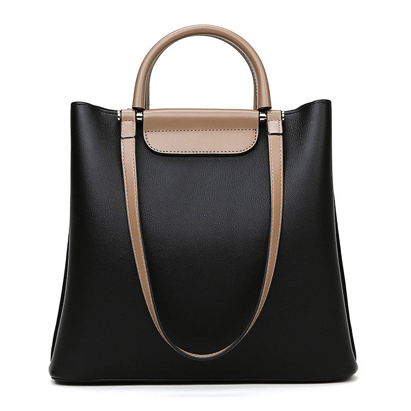 Tasche Damen Urban Einfache Textur Damentragetasche Herbst Winter Koreanisch Modisch Damen Große Kapazität Lieferhandtasche