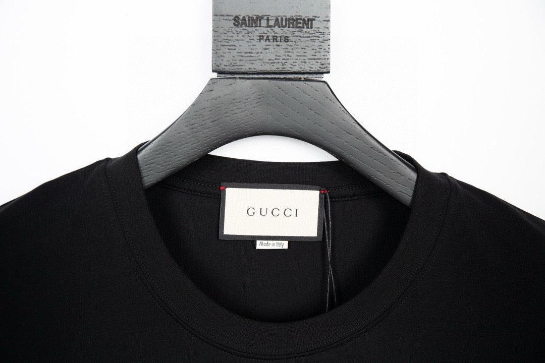 Gucci T-Shirt Black Crew Neck – Luxury Cotton Essential