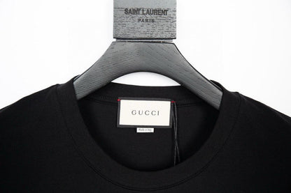 Gucci T-Shirt Black Crew Neck – Luxury Cotton Essential