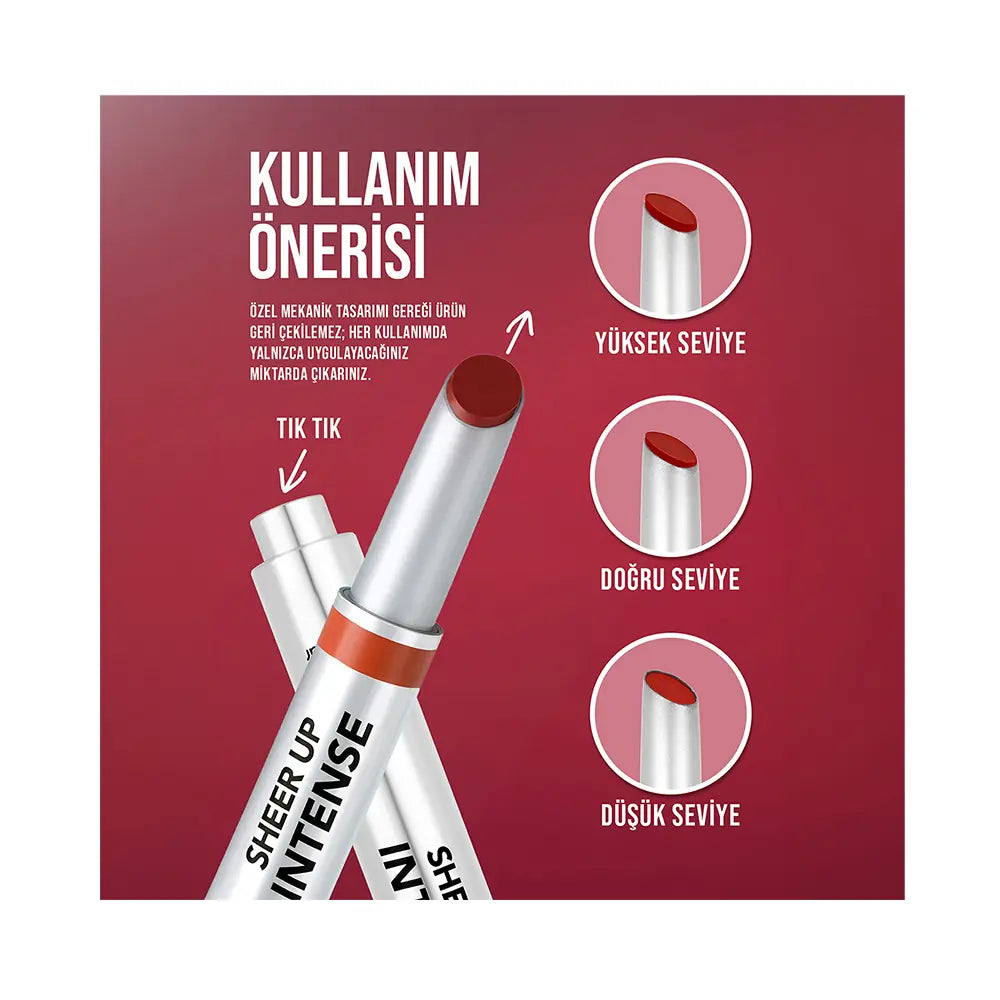 Flormar Sheer Up Lipstick 001 Vibe Check 3g