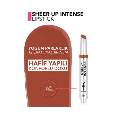 Flormar Sheer Up Lipstick 004 Golden Edit 3g