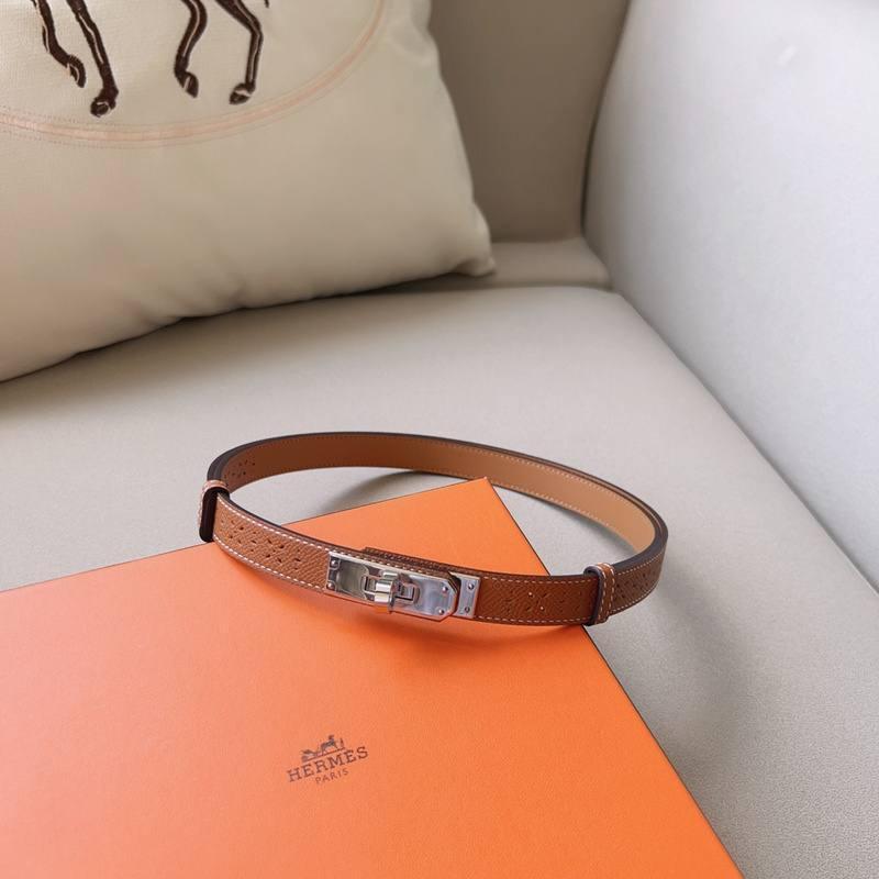 Hermes Men Silver Buckle Belt &