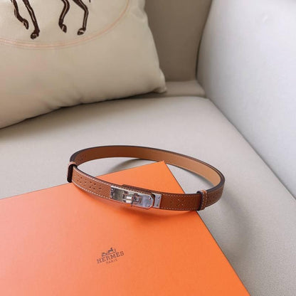 Hermes Men Silver Buckle Belt &