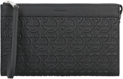 Ferragamo Travel Document Holder with Gancini Hook - 25 CM