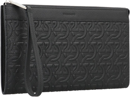Ferragamo Travel Document Holder with Gancini Hook - 25 CM