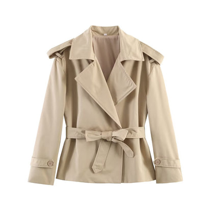 Short coat trench coat