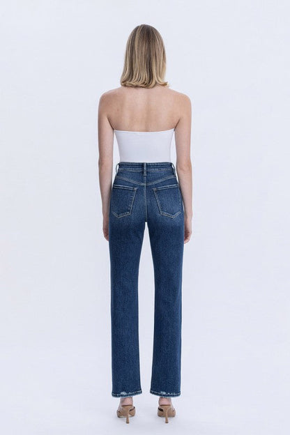 Madison High Rise Straight Jeans