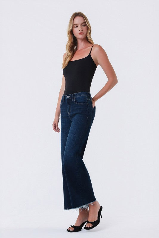 Anna High Rise Ankle Wide Leg Jean