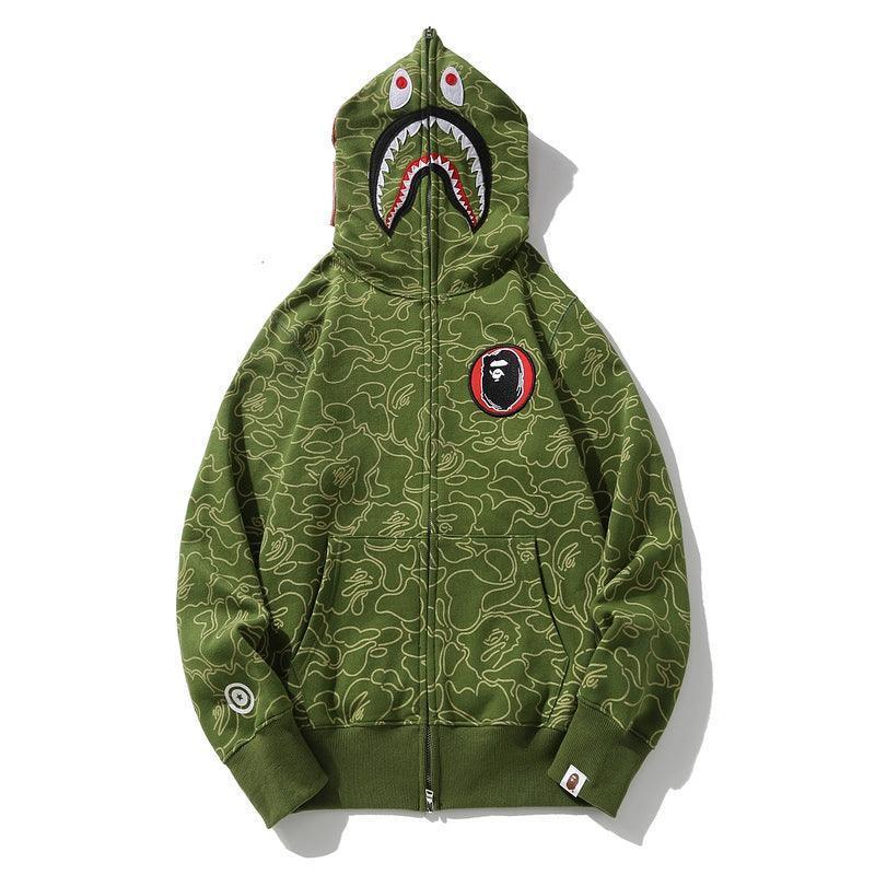 BAPE Line Camo Shark Full Zip Hoodie A Bathing Ape &