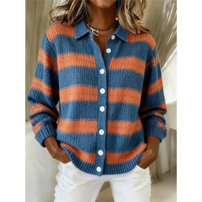 print turn-down collar shirt