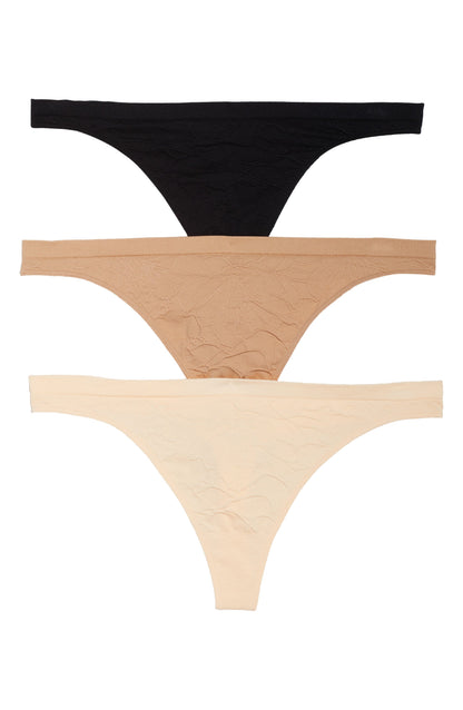 Honeydew Womens Keagan Thong, Pack of 3 , Size Large