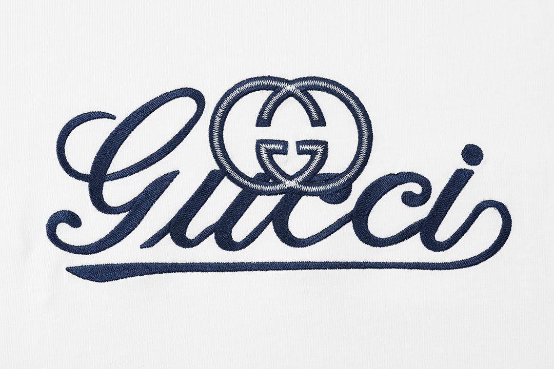 Gucci T-Shirt White Crew Neck - Premium Cotton Luxury Tee