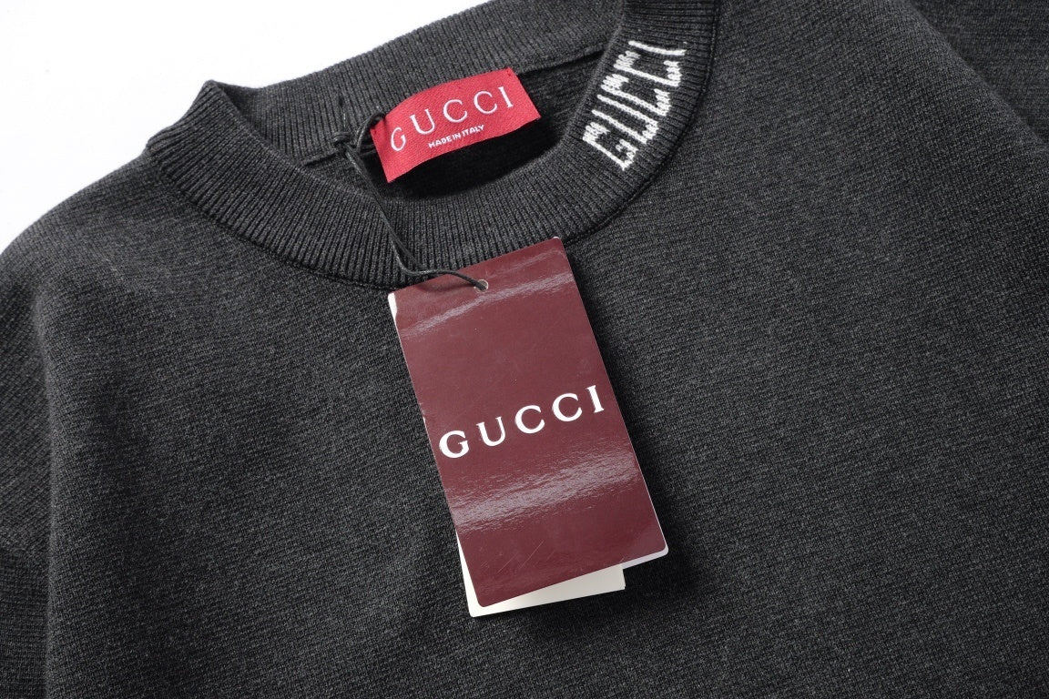 Gucci Black Cotton Crew Neck T-Shirt - Luxury Casual Staple