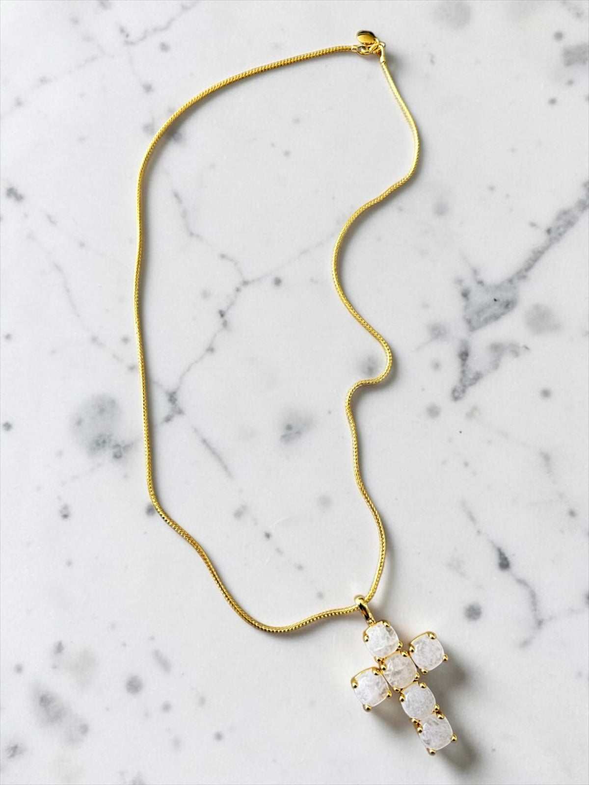 Ariana cross long necklace