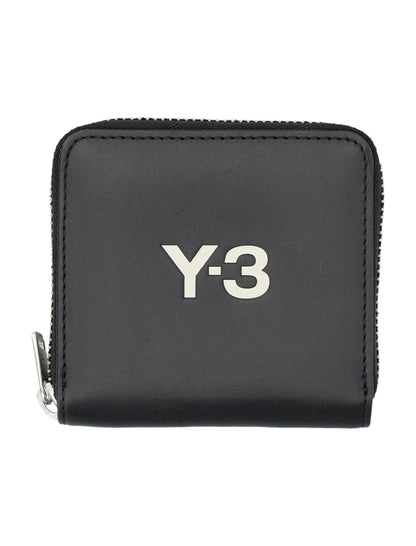 Y-3 Mini Logo Zip Wallet