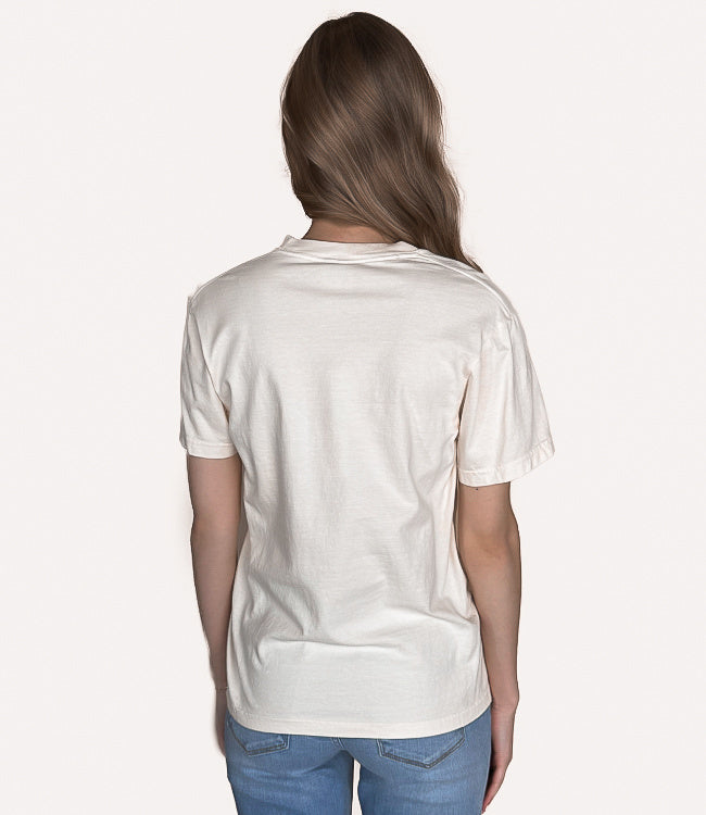 Coquette Bow &amp; Floral Boot Colors Tee - Ivory