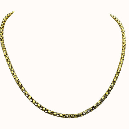 Inc International Concepts Womens Metallic Gold-Tone Woven Textured Collar Neck