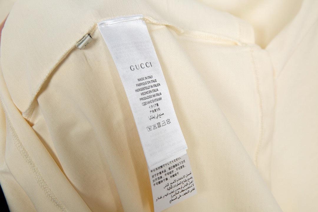 Gucci T-Shirt Beige Crew Neck - Luxury Cotton Essential