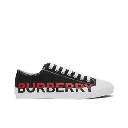 Burberry Logo Print Cotton Black Red White