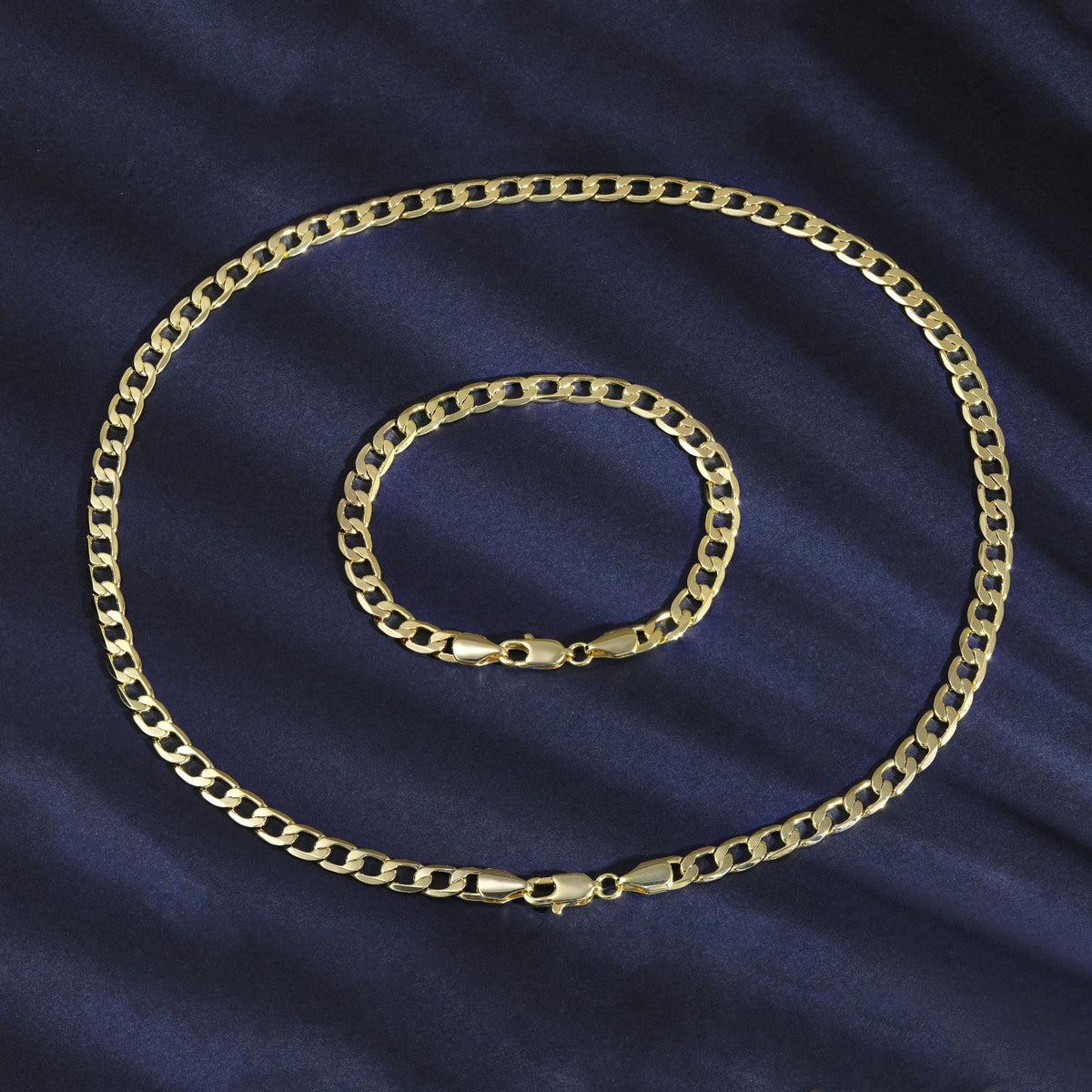 Brass Gold Plated Chain Necklace Men Women Unisex Bold Geometric Jewelry