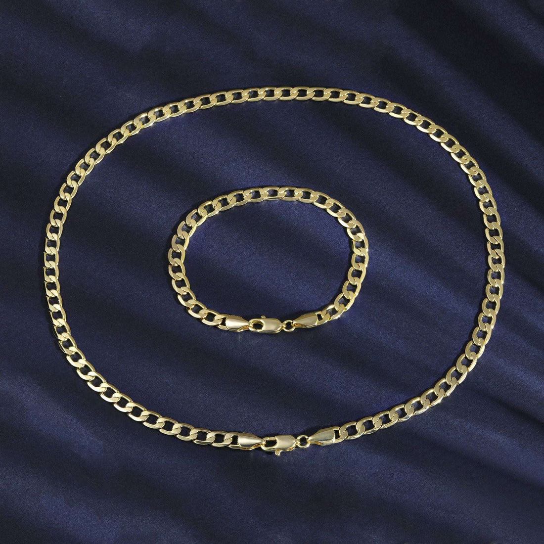 Brass Gold Plated Chain Necklace Men Women Unisex Bold Geometric Jewelry