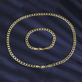 Brass Gold Plated Chain Necklace Men Women Unisex Bold Geometric Jewelry