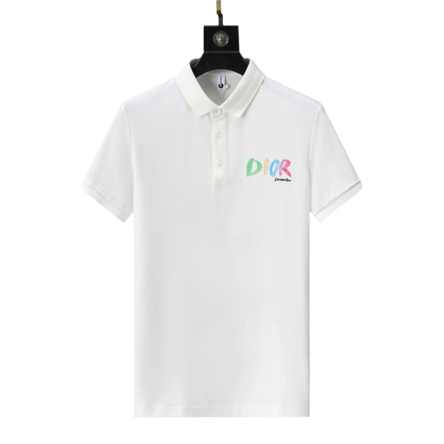 Dior White T-Shirt With Collar