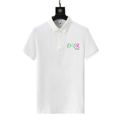 Dior White T-Shirt With Collar