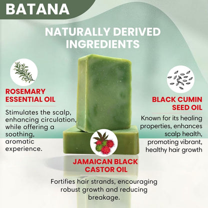 Batana Shampoo Bar for Dry Scalp &amp; Coarse Hair