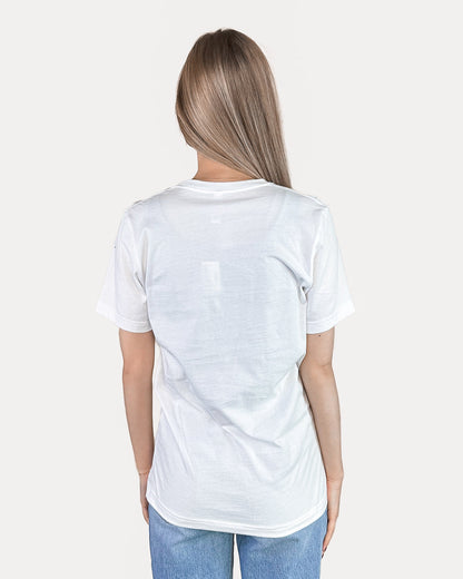 Colorful Christmas Trees Graphic Tee - White
