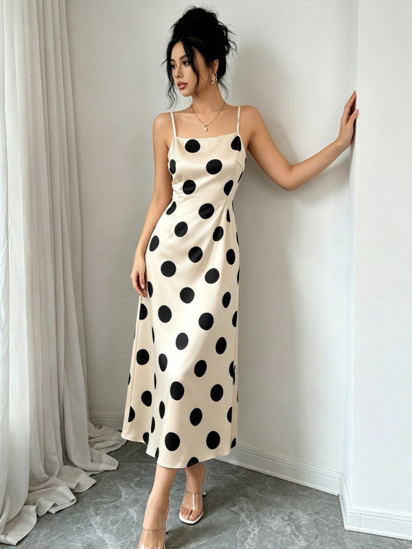 A belted halter dress