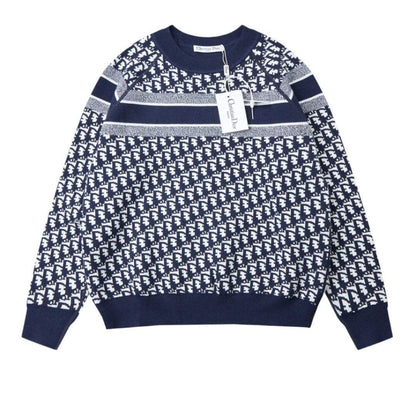 Dior Classic Sweaters Blue/White