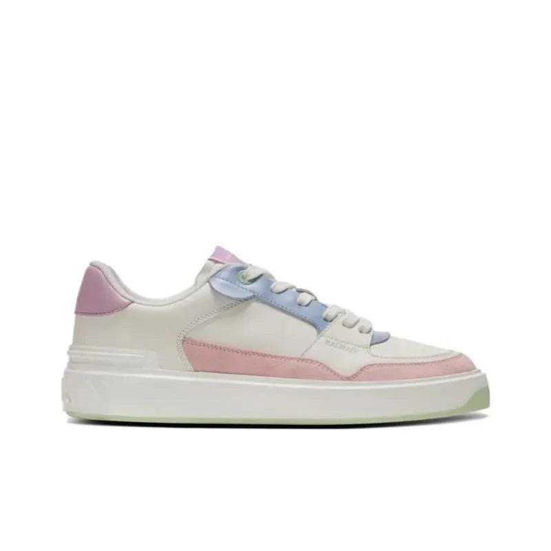 BALMAIN B-Court Flip Leather Sneakers