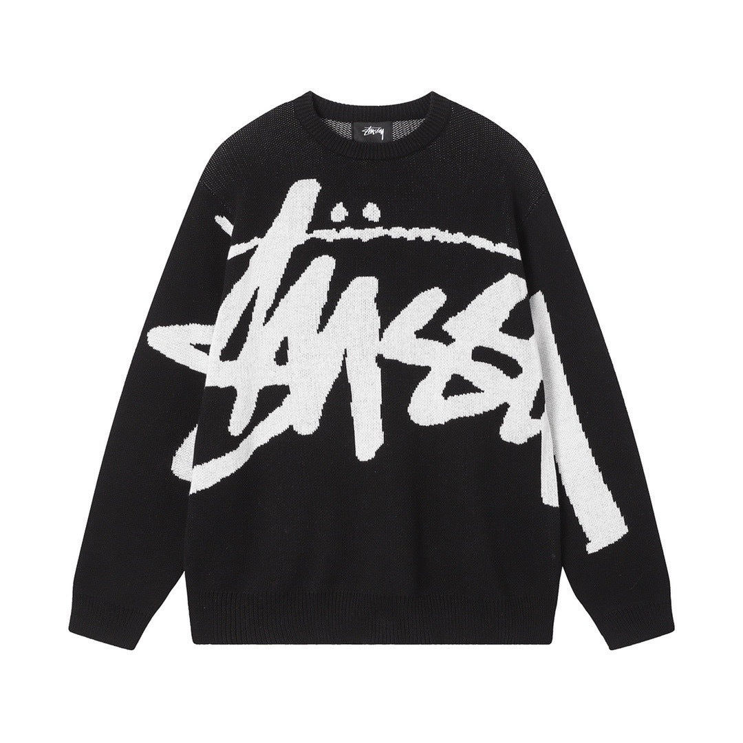 Stussy Stock Sweater – Black