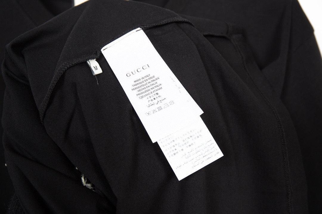 Gucci T-Shirt Without Collar | Black Cotton Tee – Effortless Style