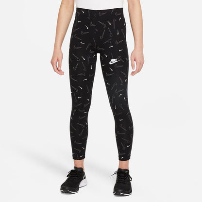 Nike Sportswear Favorites All Over Print Tight Girls, Size Medium