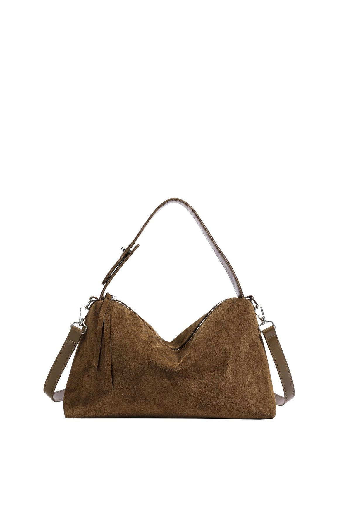 Womens Frosted Leather Crossbody Bag