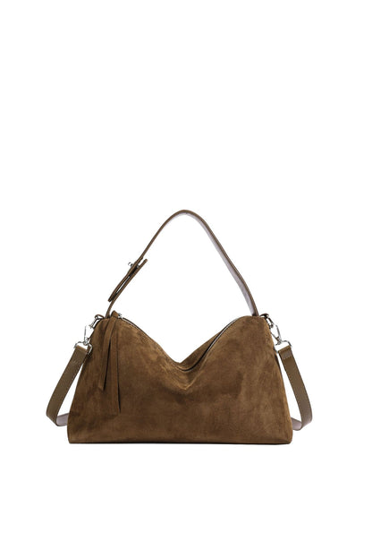 Womens Frosted Leather Crossbody Bag