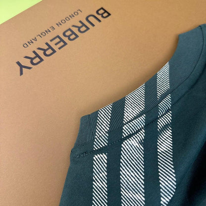 Burberry T-Shirt Without Collar Green | Luxury Cotton Tee