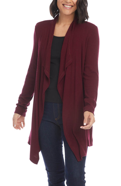Karen Kane Womens Drape Front Cardigan Sweater, Size Medium