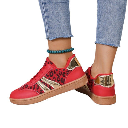 Casual Leopard Print Sports Women Shoes