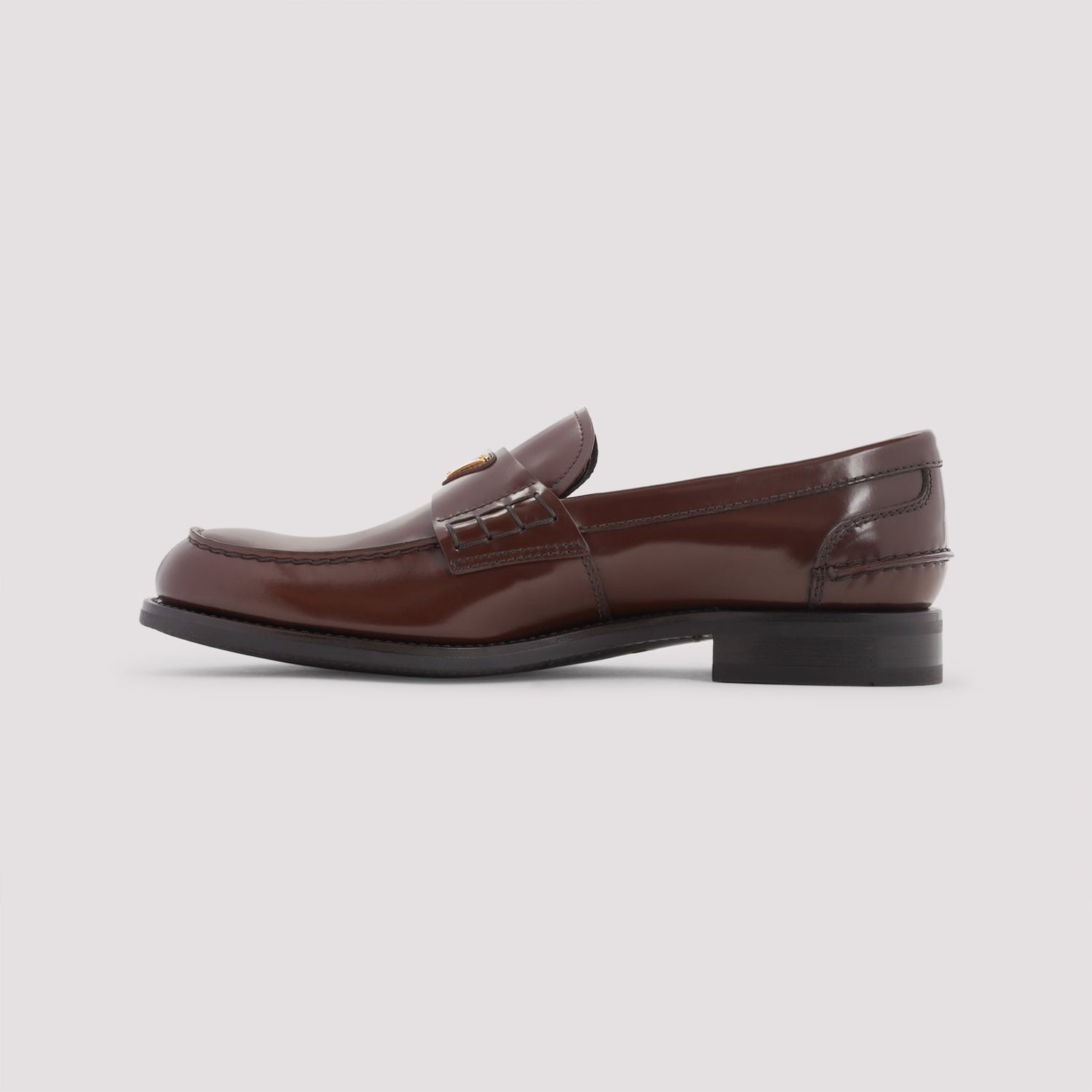 PRADA Brushed Leather Loafers for Men